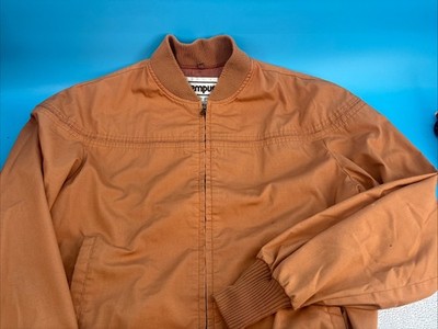 Vintage 80s CAMPUS Full Zip Lightweight Bomber Jacket Mens Size L Retro Grandpa