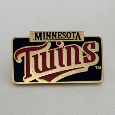 Pro Specialties Minnesota Twins Baseball Team Logo Pin Gold Navy Red White