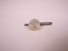 SINGLES 1 5/16" White Round MOP Vintage Formal Tux Prom Groom Shirt Stud a112