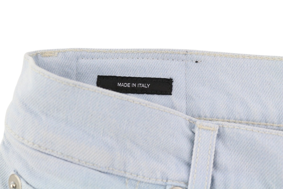 R13 Romeo Women Jeans 28 Washed Blue Stretch Ankle Length