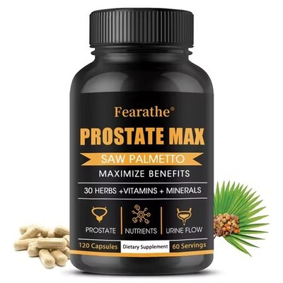 Prostate Max for Men, Saw Palmetto Plus 30 Herbs, minerals, vitamins 120 caps
