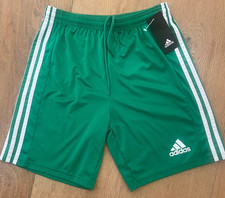 ADIDAS Boys AEROREADY Basketball Sz LARGE Shorts 26W X 7 GREEN Soccer Youth NEW