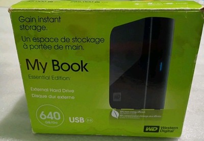 Western Digital My Book Essential640GB  External Used Untested.