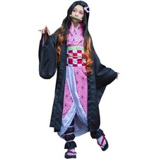 Demon Slayer: Kimetsu no Yaiba Kamado Nezuko Kimono Skirt Suit Cosplay Costume