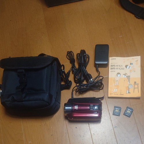 Canon iVIS HF R21 Red Digital Video Camera Camcorder VIXIA HF R21 w/Battery - Picture 1 of 11