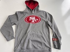 San Francisco 49ers Ultra Game NFL Gray Hoodie Sweatshirt Kids Boys Girls XL