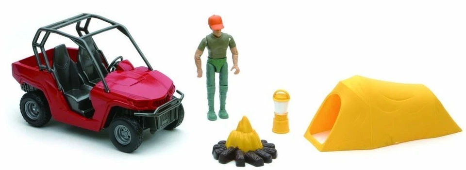 NEWRAY - Ensemble aventure avec accessoires de camping personnage et quad - 1... - Photo 1/1