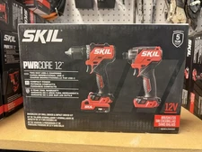 New SKIL PWRCORE Brushless 12V Drill Driver & Impact Driver Kit CB8429A-11