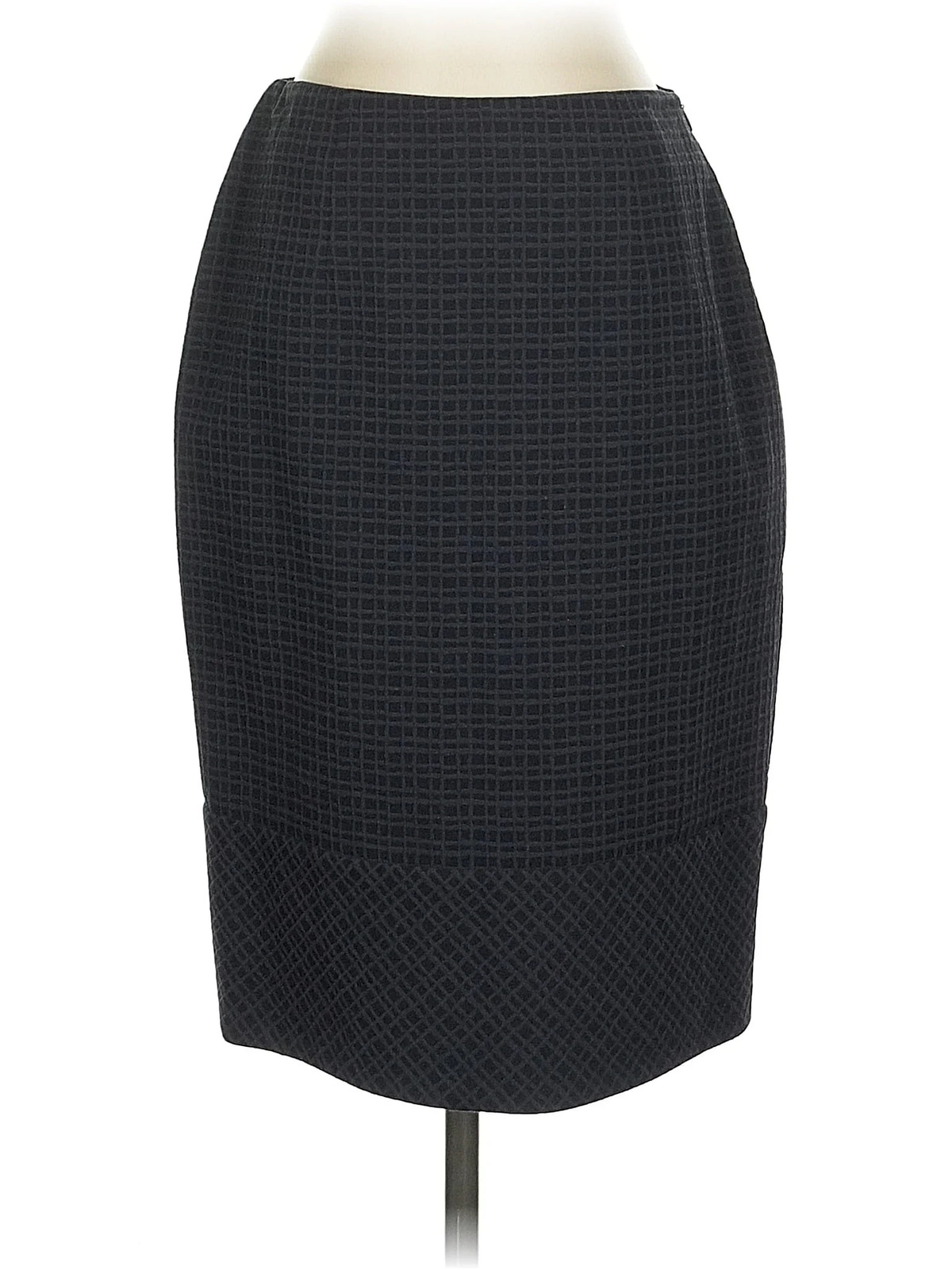 Brooks Brothers Women Gray Formal Skirt 4 Petites