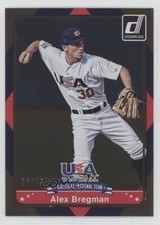 2015 Panini Donruss USA Collegiate National Team Gold 36/49 Alex Bregman #7 7xr