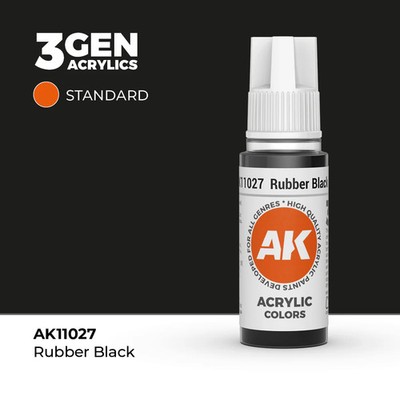 AK Interactive 3GEN Rubber Black 17ml
