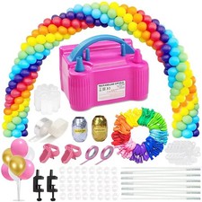Balloon Arch Kit and Balloon Pump , 12ft Wide Table Balloon Arch Stand With 1...