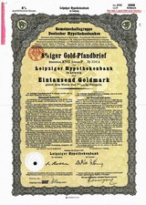 Leipziger Hypothekenbank, 8% Gold-Pfandbr. Em.XVII, 1930 (1.000 Goldmark)