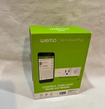 Wemo WiFi Enabled Smart Plug - White (F7C063) Works with Nest Alexa Google