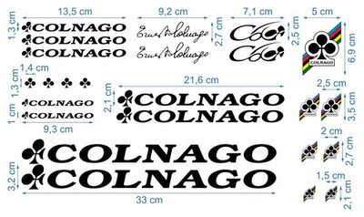 Colnago Gestanzt Abziehbild Aufkleber Fahrrad Grafik Stickers Adesivi 