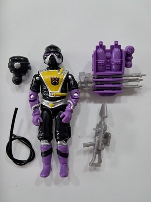 Gi Joe Black Major Techno Viper Decepticon Skywarp Figure 3.75