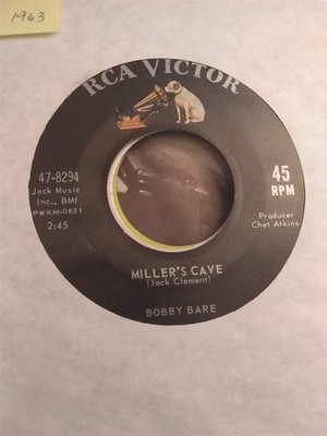 Bobby Bare, Miller's Cave ~ 1963 RCA Victor 45