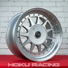 4x 15 Hartge F1 Style Wheels 4x100 7.5j Et20 Deep Dish For Vw Honda E30