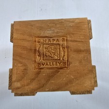 Napa Valley CD Holder Wood Storage Crate 10"x6"x5.5"