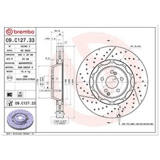 2x Brembo Scheibenbremse vorne A2224212612 26269910