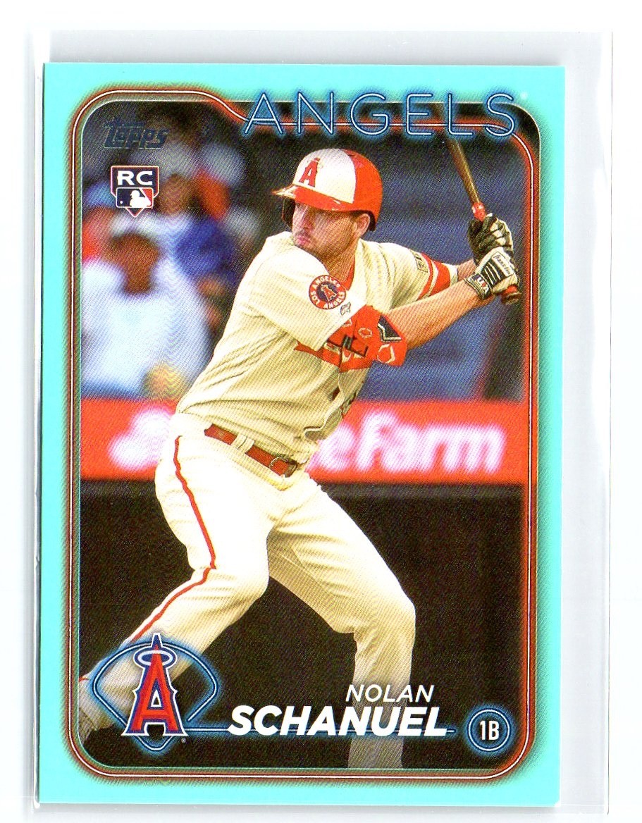 2024 Topps Series 1 Nolan Schanuel #53 Aqua Teal Fanatics Parallel Rookie RC