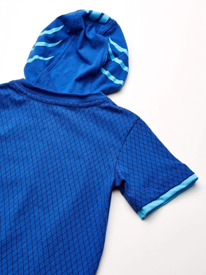 PJ Masks Boys' Little Gekko and Catboy Costume Hoodie Sweatshirt with Mesh... - Image 2 of 4