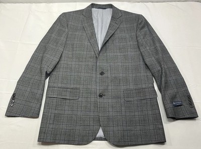 Brooks Brothers Blazer Mens 43R Gray Plaid Explorer Regent Fit Sport Coat NEW