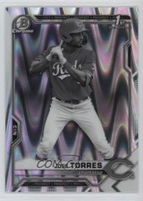 2021 Bowman Draft Chrome Black & White RayWave Refractor Jose Torres w5p