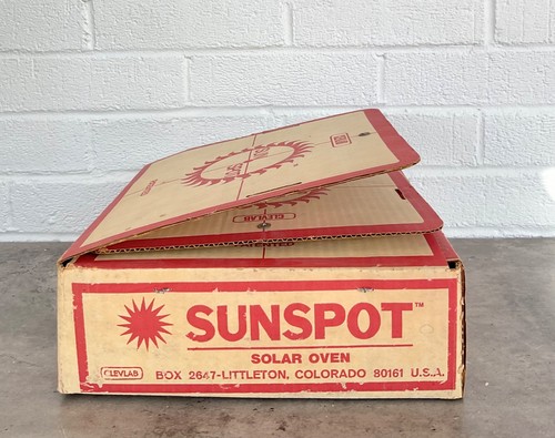 Vintage Sunspot Solar Oven Clevlab Camping Cooker Complete Box Instructions RARE