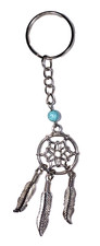 Dream Catcher Key Chain Feather Charm Key Ring Bag Pendant Southwestern turquois