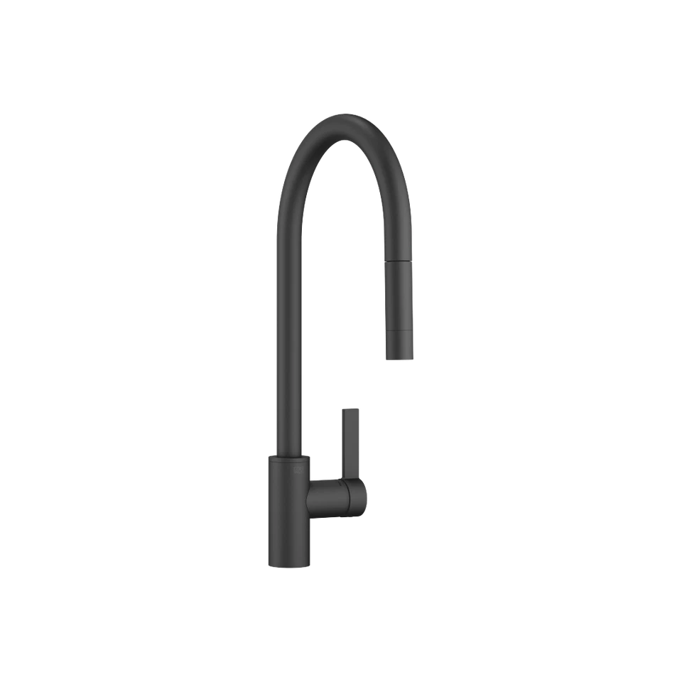 Dornbracht TARA ULTRA Single-lever mixer Pull-down w. spray function Matte Black