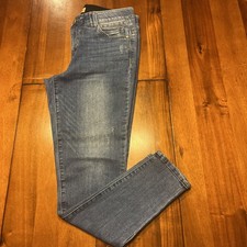 Democracy AB Technology Women's Size 10 Skinny Stretch Denim Jeans Distressed