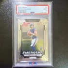 Panini Prizm 2024 Caleb Williams Emergent #1 RC Chicago Bears PSA 9