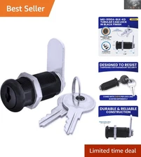 Versatile Black Disc Tumbler Lock - Keyed Different with Childproof Features