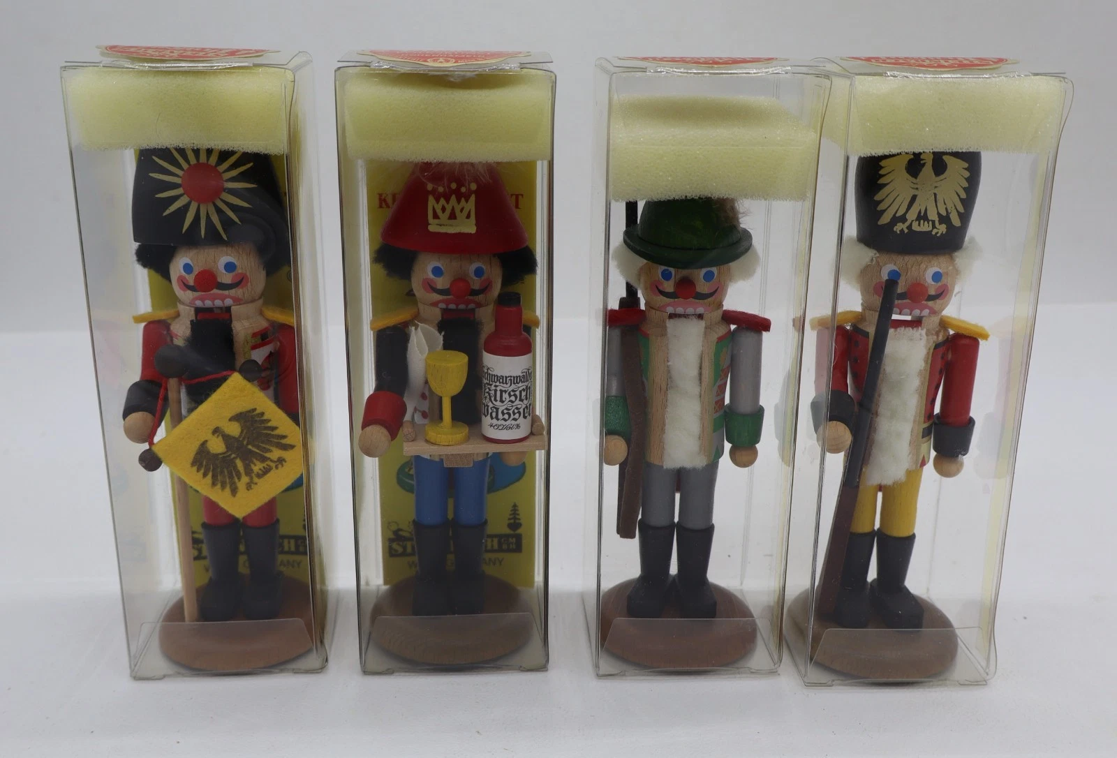 Set of 4 Vintage Steinbach Mini Nutcracker 5" Made In West Germany