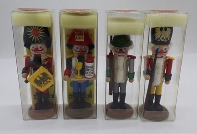 Set of 4 Vintage Steinbach Mini Nutcracker 5'' Made In West Germany