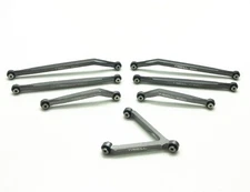Treal TRLX002WMLQKN Aluminum 7075 Links Set (4P) for SCX24 1:24 Scale (Grey)