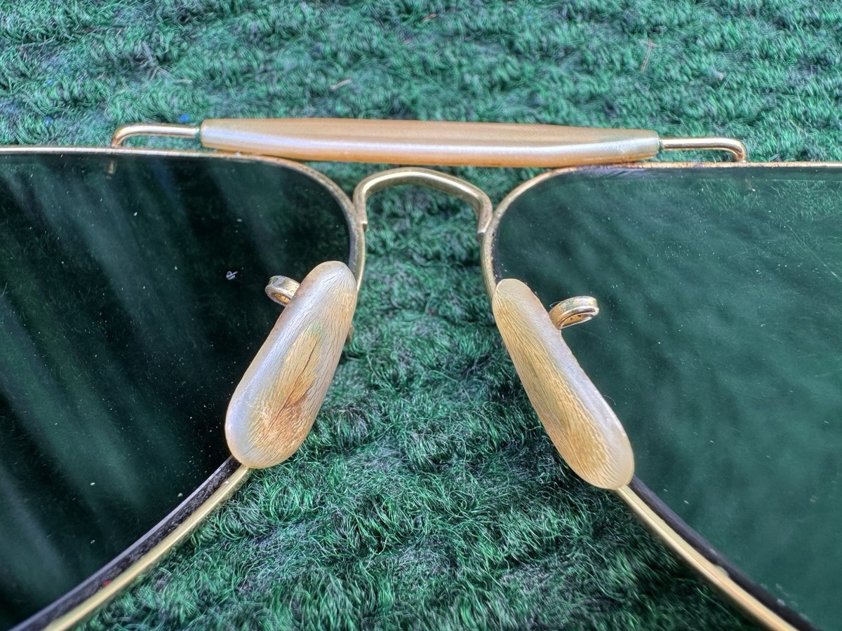 Vintage Ray-Ban Bausch & Lomb B&L Made in USA Gold Aviator