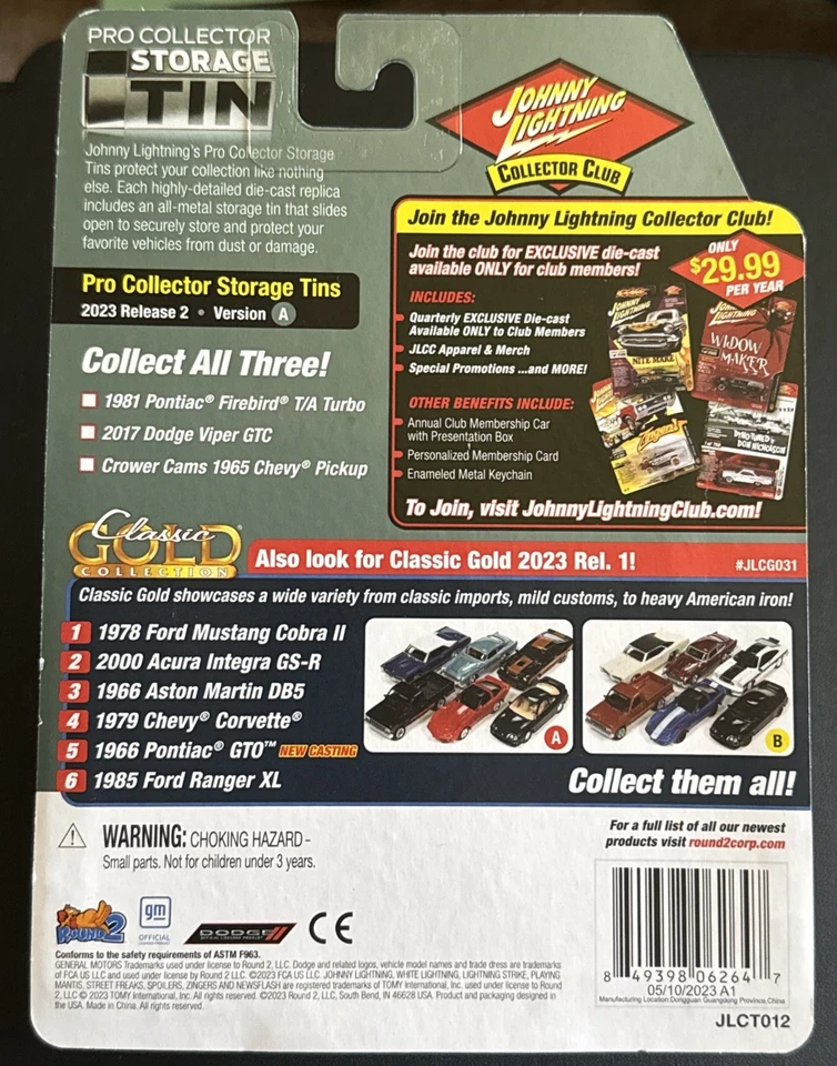 Johnny Lightning 2017 Dodge Viper GTC Pro Collector Storage Tin  - Image 4 of 4