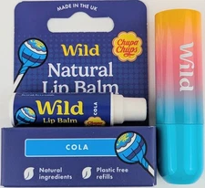 Wild Chupa Chups Cola Lip Balm Refill + Wild  Multicolor Ombre Lip Balm Case