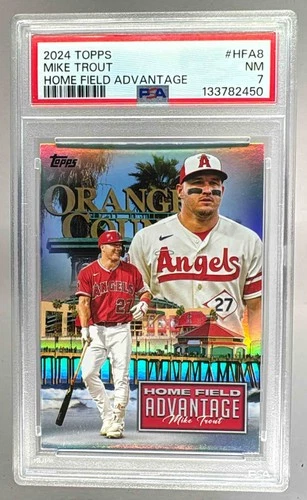 133782450 Mike Trout 2024 Topps #HFA-8 Homefield Advantage PSA 7