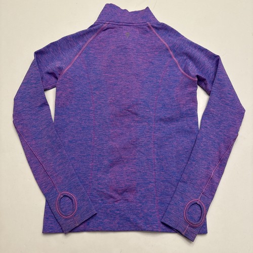 Ivivva by Lululemon Athletic Quarter Zip Pullover Pink Purple Girls Size 10 Top - Picture 7 of 11