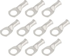 10pcs 8 AWG 3/8 M10 Tinned Copper Ring Terminals Battery Lugs