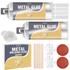 Metal Glue, 100ml Repair Glue Liquid Weld, 2 Pack Epoxy Hole Filler... 