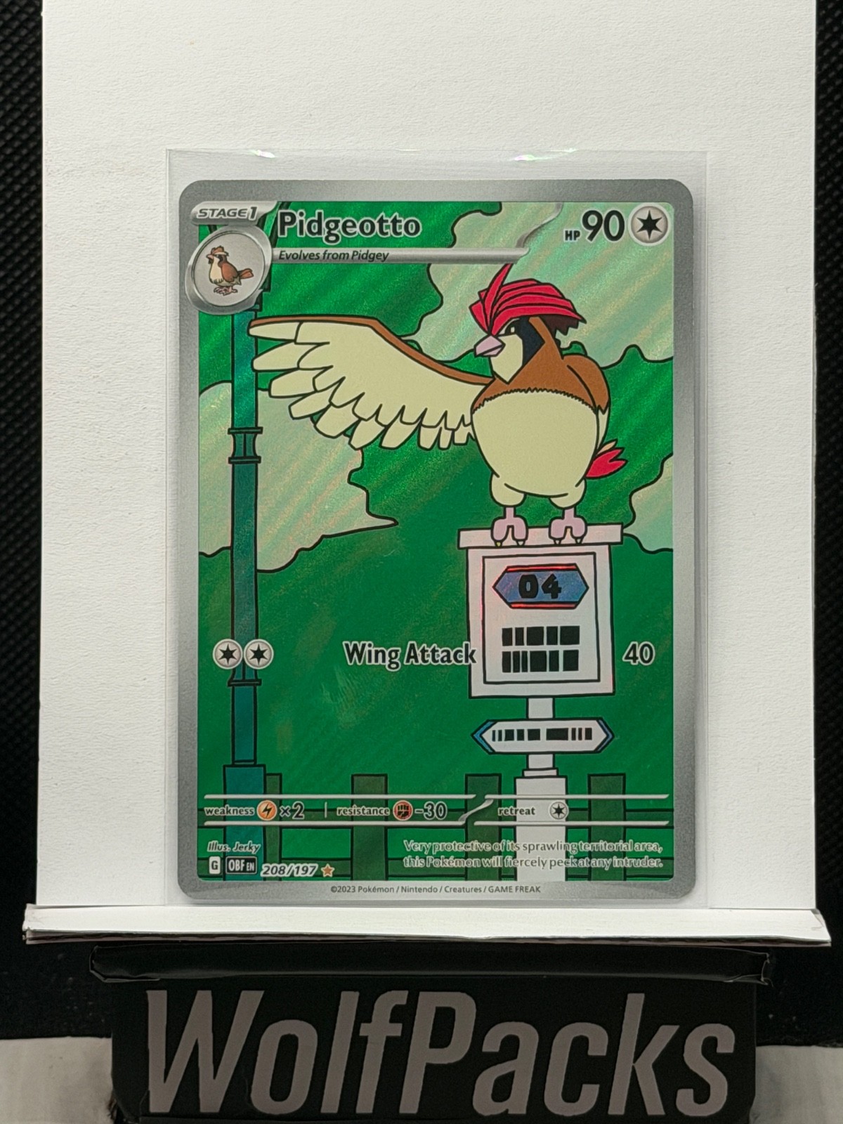 Pokemon TCG SV03: Obsidian Flames - Pidgeotto 208/197 Illustration Rare