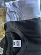 Brand New Pro Club Heavy Weight Short Sleeve T Shirt Black & White