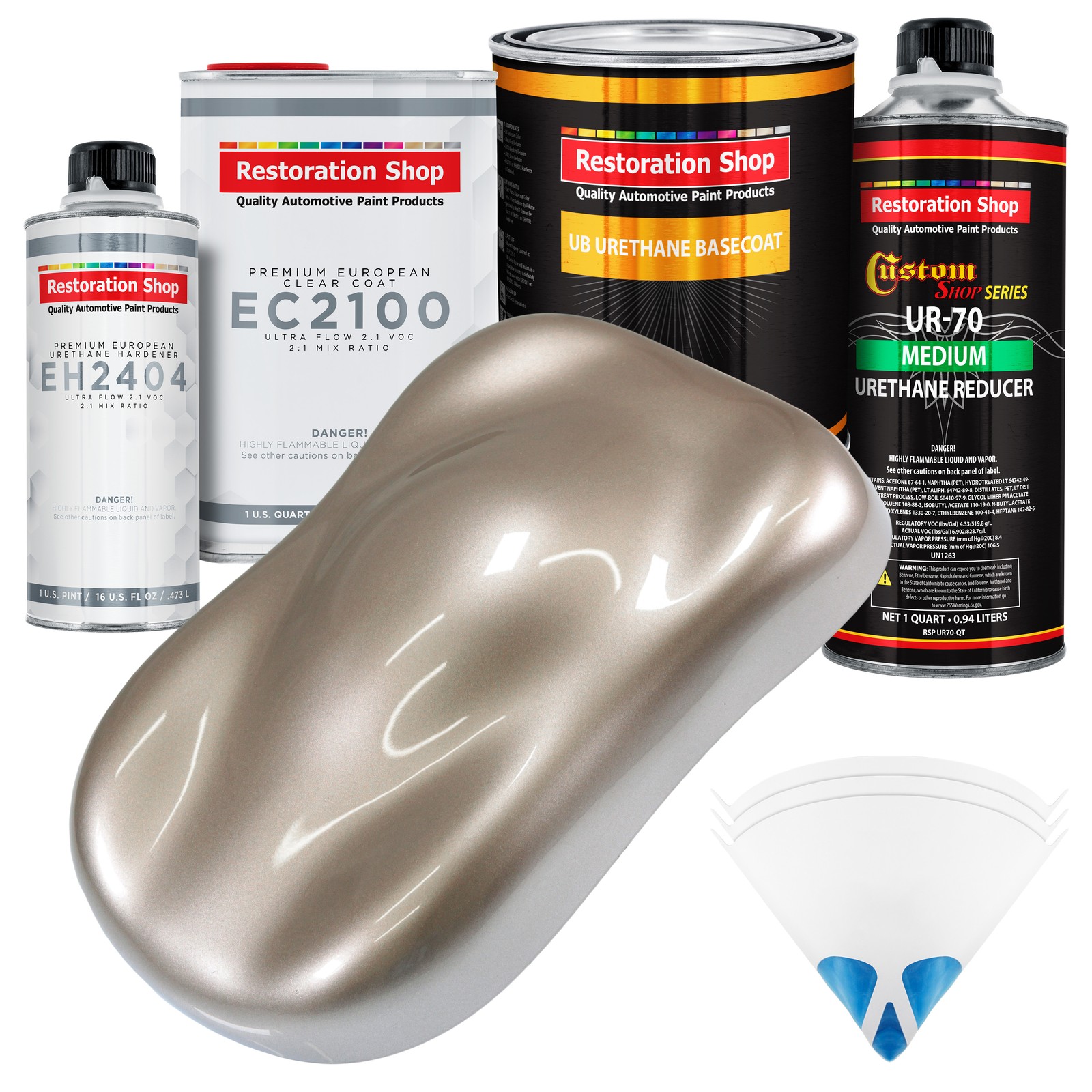 Mocha Frost Metallic Urethane Basecoat Quart Kit with European Clear Coat