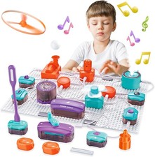 45 PCS Kids' DIY Circuit Board Electronics Exploration Kit for STEM Learning