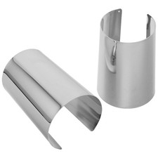 2pcs Cuff Bangle Bracelets - Silver Wide Open Cuff Bracelet For Women -