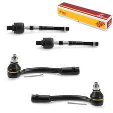 Inner & Outer Tie Rod End Set for 2006-2011 Hyundai Accent EV800365 ES800288 4PC